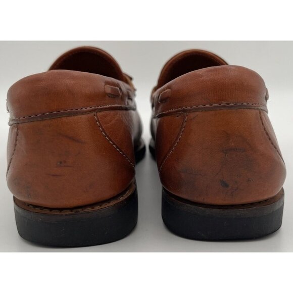 Allen Edmonds Nashua Loafers Size 8.5E Kiltie Tassel Black Brown Leather Shoes main image 3